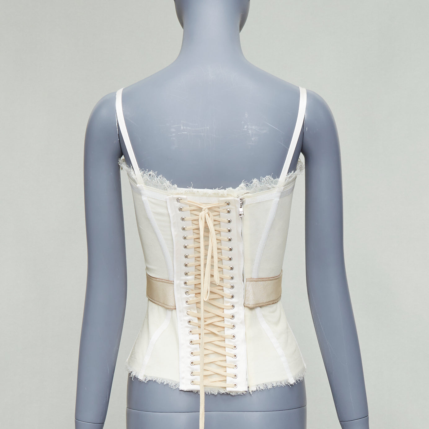 Dolce & Gabbana lace-detail Sheer Camisole | Black | FARFETCH