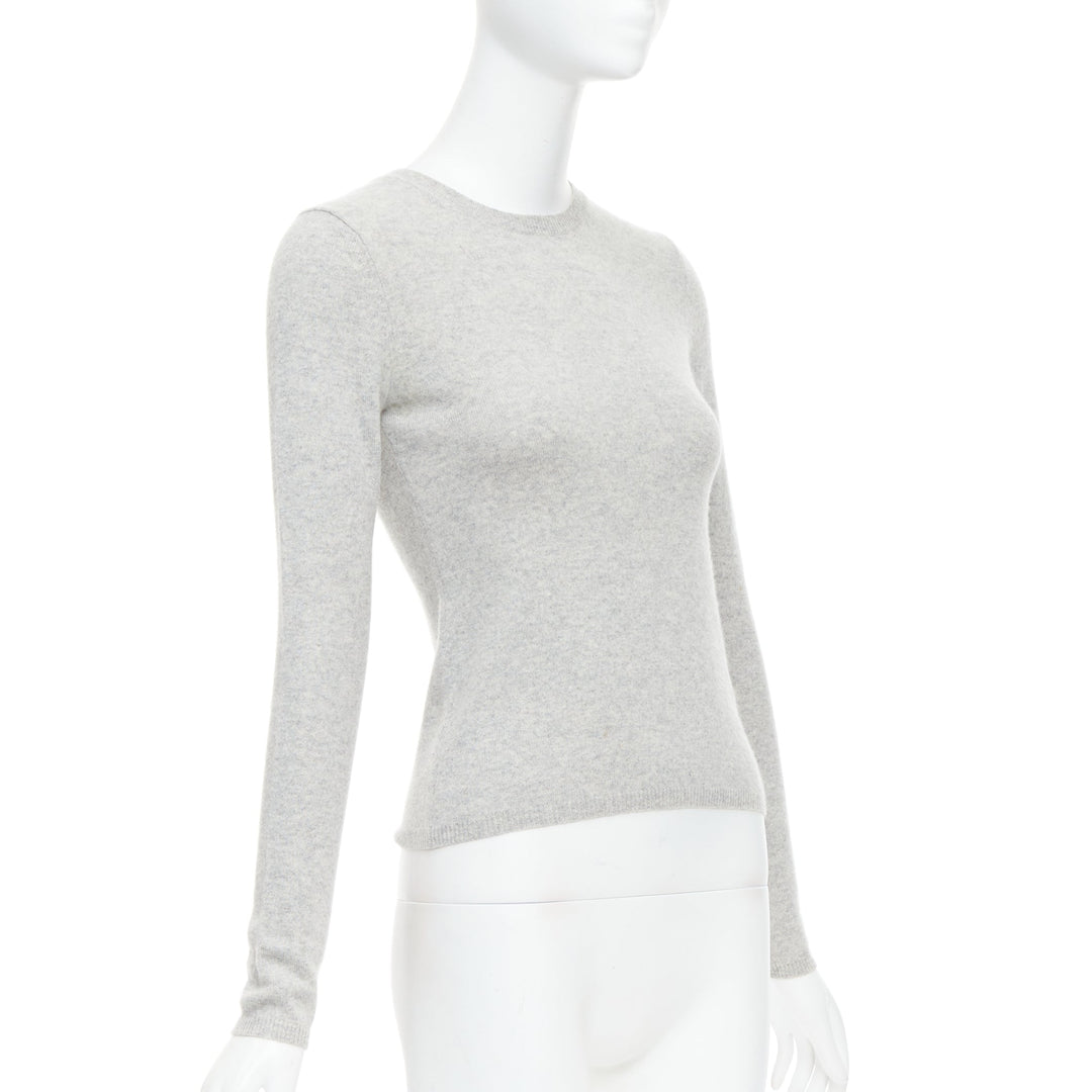 THEORY 100% cashmere grey long sleeve crew neck sweater XS