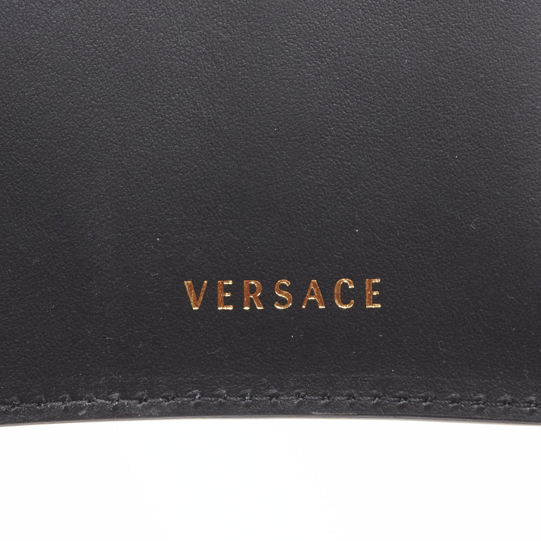 VERSACE 2019 Runway black gold Medusa multipocket harness arm bag Rare