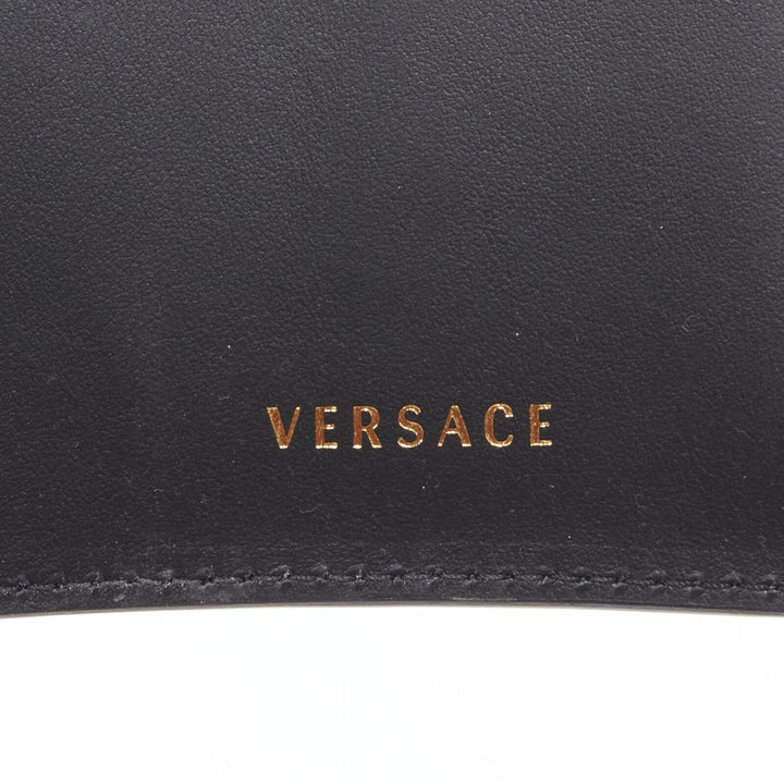 VERSACE 2019 Runway black gold Medusa multipocket harness arm bag Rare