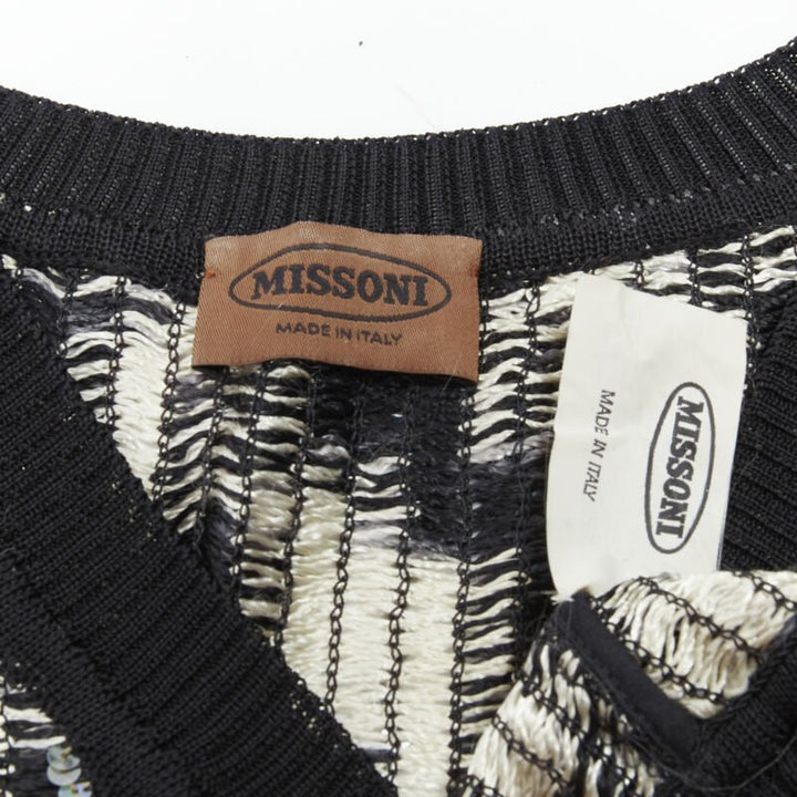 Female mannequin wearing Missoni Grey Rayon Women Top in Size IT42 | Available at JHROP