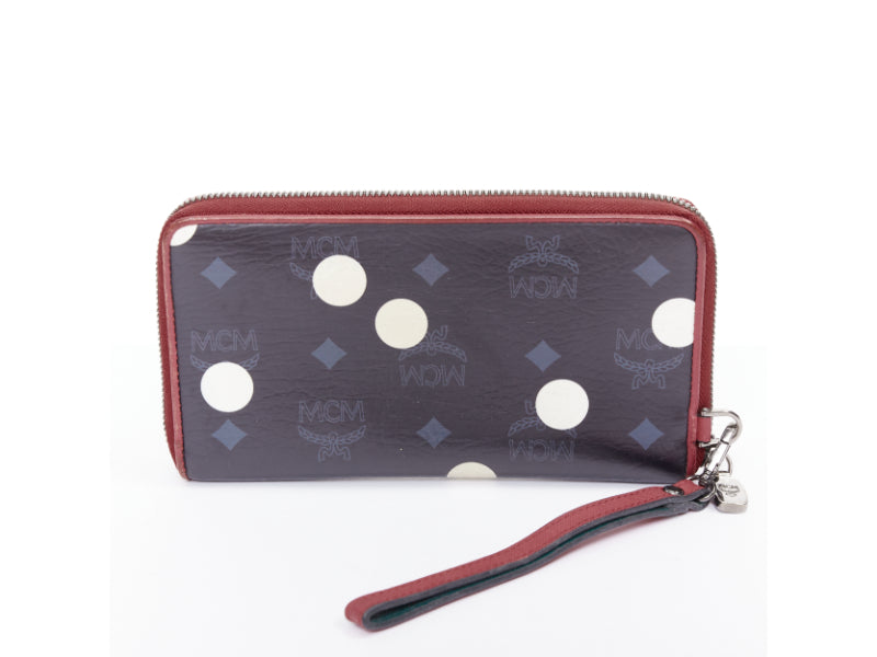 MCM CRAIG KARL 2013 Beyond Snowdome black eye leather zip around long wallet