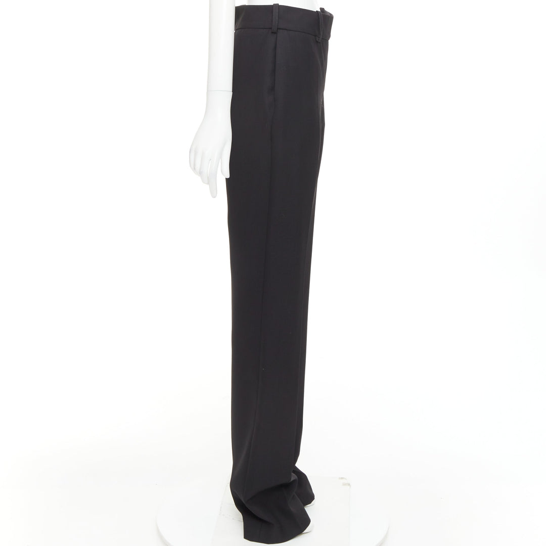 ALEXANDRE VAUTHIER COUTURE SS2025 black darted back straight leg trousers pants