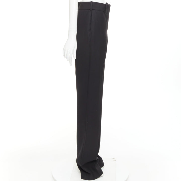 ALEXANDRE VAUTHIER COUTURE SS2025 black darted back straight leg trousers pants