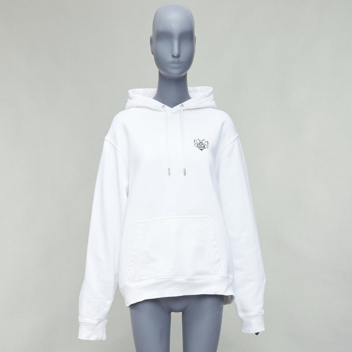 DIOR Shawn Stussy logo bee embroidery cotton hoodie XXL