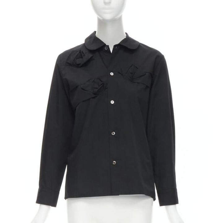 Female mannequin wearing Junya Watanabe 1999 Black Cotton Women Top in Size  M | Available at JHROP