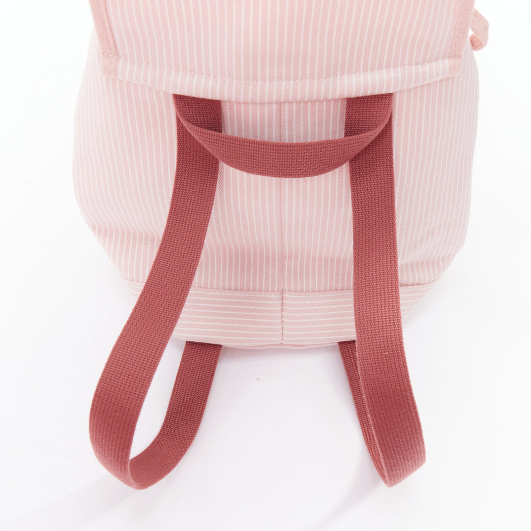 HERMES Cavalcolor pink white cotton wool felt horse backpack