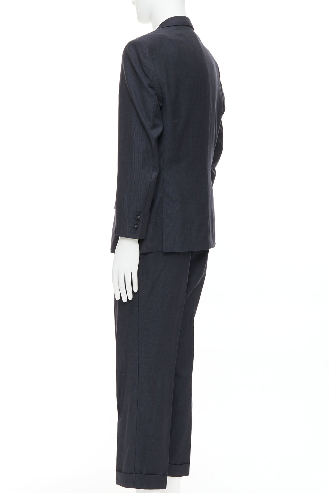BRIONI Cesare navy pinstripe wool blazer suit set IT52 XL