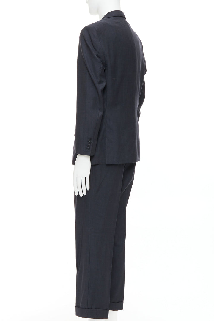 BRIONI Cesare navy pinstripe wool blazer suit set IT52 XL