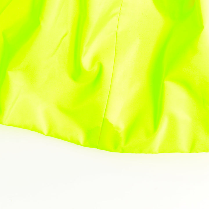 rare ALEXANDRE VAUTHIER SS2023 Runway neon yellow black velvet cut out dress