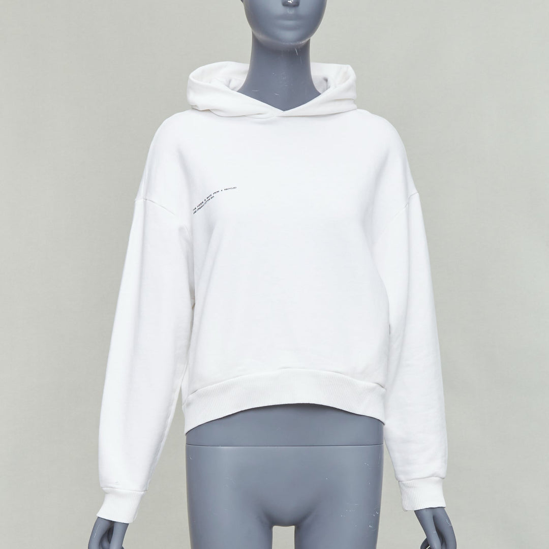 PANGAIA Set of 2 organic recycled cotton hoodie grey XXS white XXS