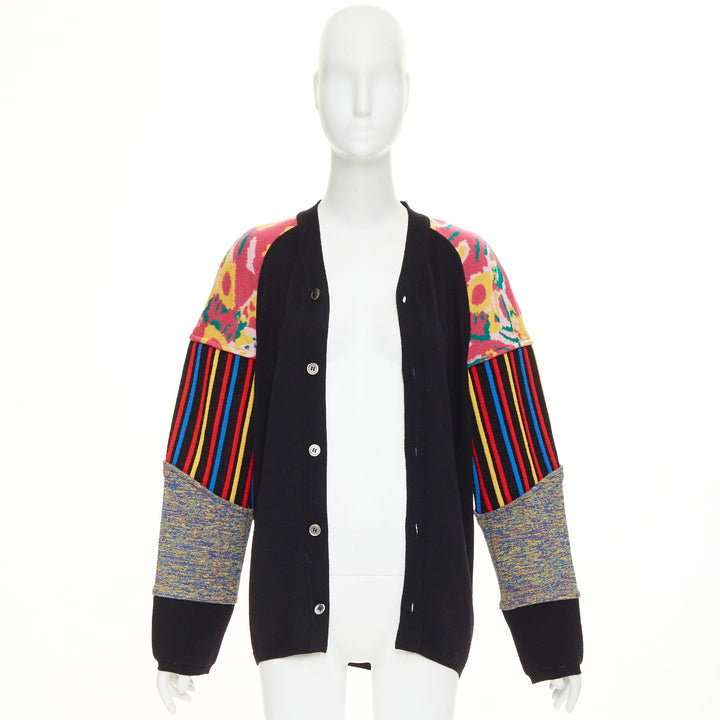 COMME DES GARCONS HOMME PLUS 2016 Runway patchwork sleeve cardigan M M