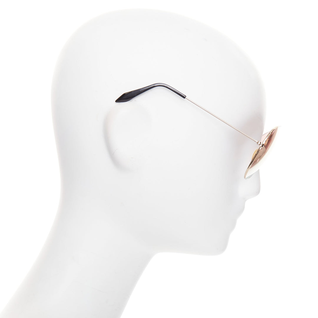 VICTORIA BECKHAM VB51 137 handmade mirrored rose tint pilot aviator sunglasses