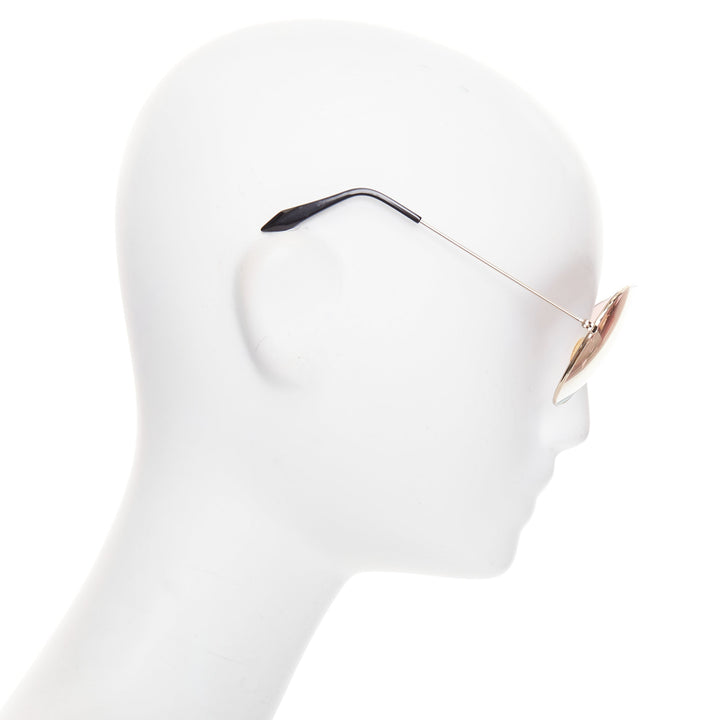 VICTORIA BECKHAM VB51 137 handmade mirrored rose tint pilot aviator sunglasses