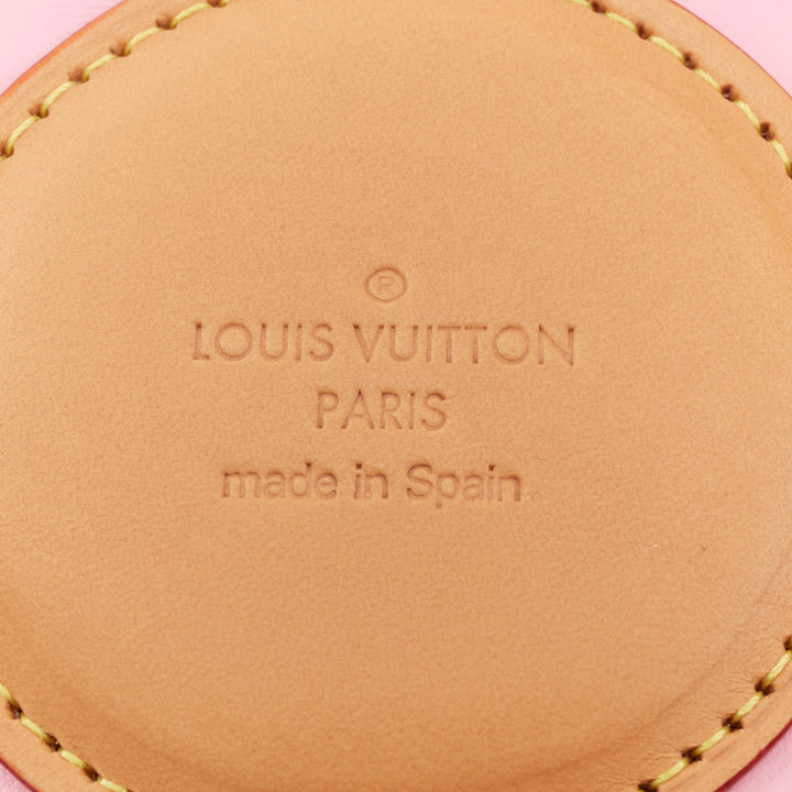rare LOUIS VUITTON 2023 Vivienne Holidays pink flower coin pouch bag charm