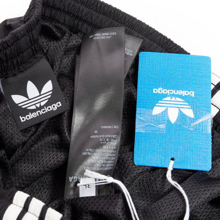 rare BALENCIAGA ADIDAS Demna 2022 Runway Pantashoe Jogginghose black heels EU38