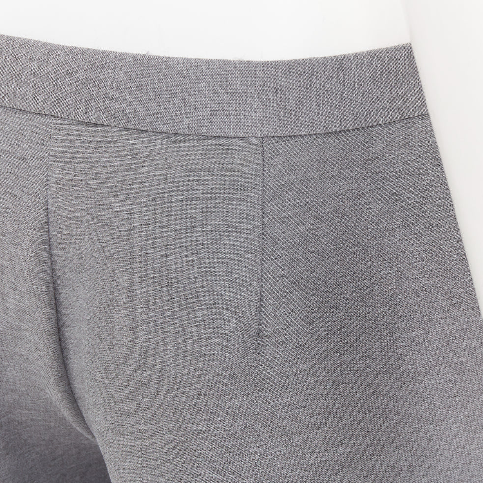 THE ROW grey polyamide silk low waist darted cropped harem pants US4 XXS