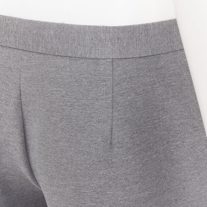 THE ROW grey polyamide silk low waist darted cropped harem pants US4 XXS