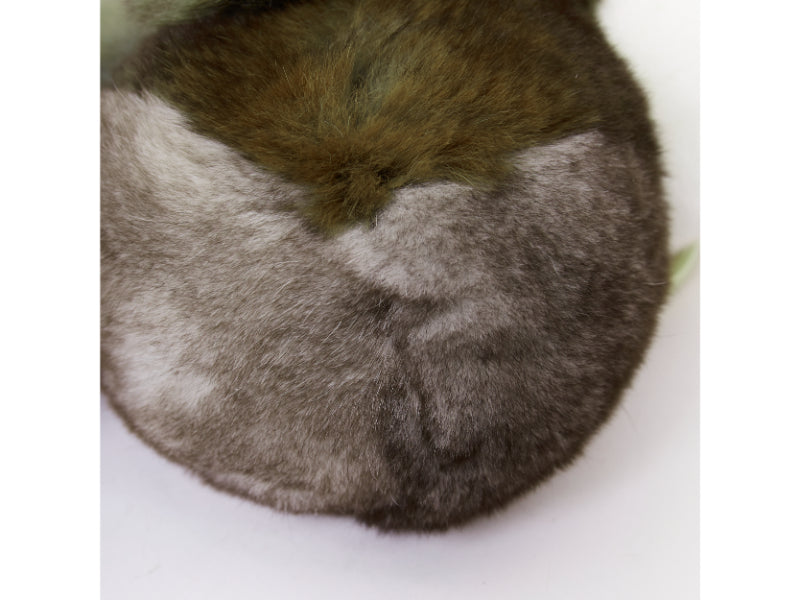 LORO PIANA 100% mink fur brown Rabbit bag charm keyring