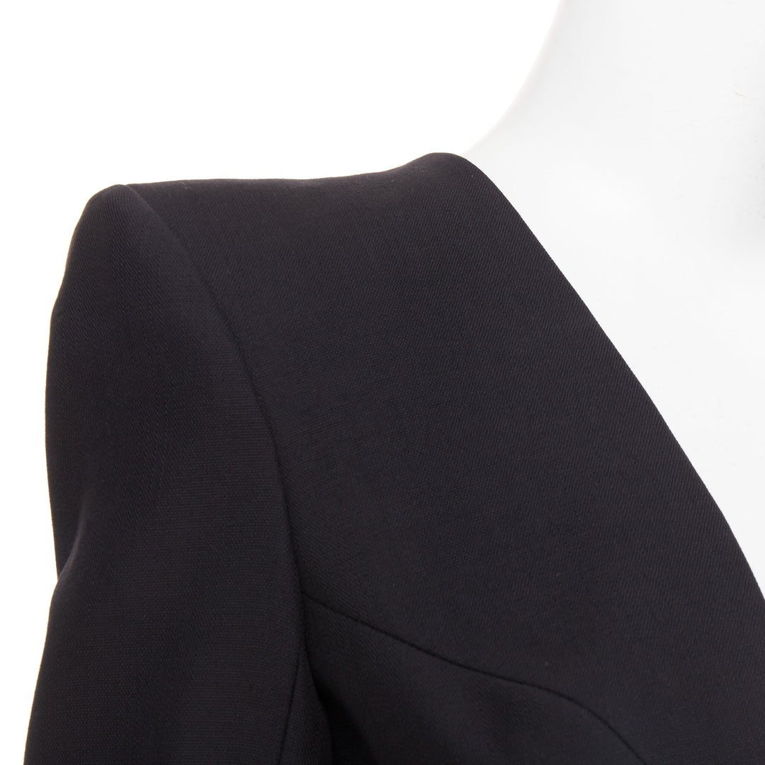 ALEXANDRE VAUTHIER COUTURE AW2020 Runway black open cummerband cropped jacket