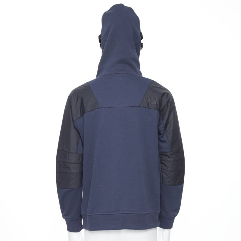 THE NORTH FACE Urban Navy blue technical nylon insert relaxed hoodie M / L