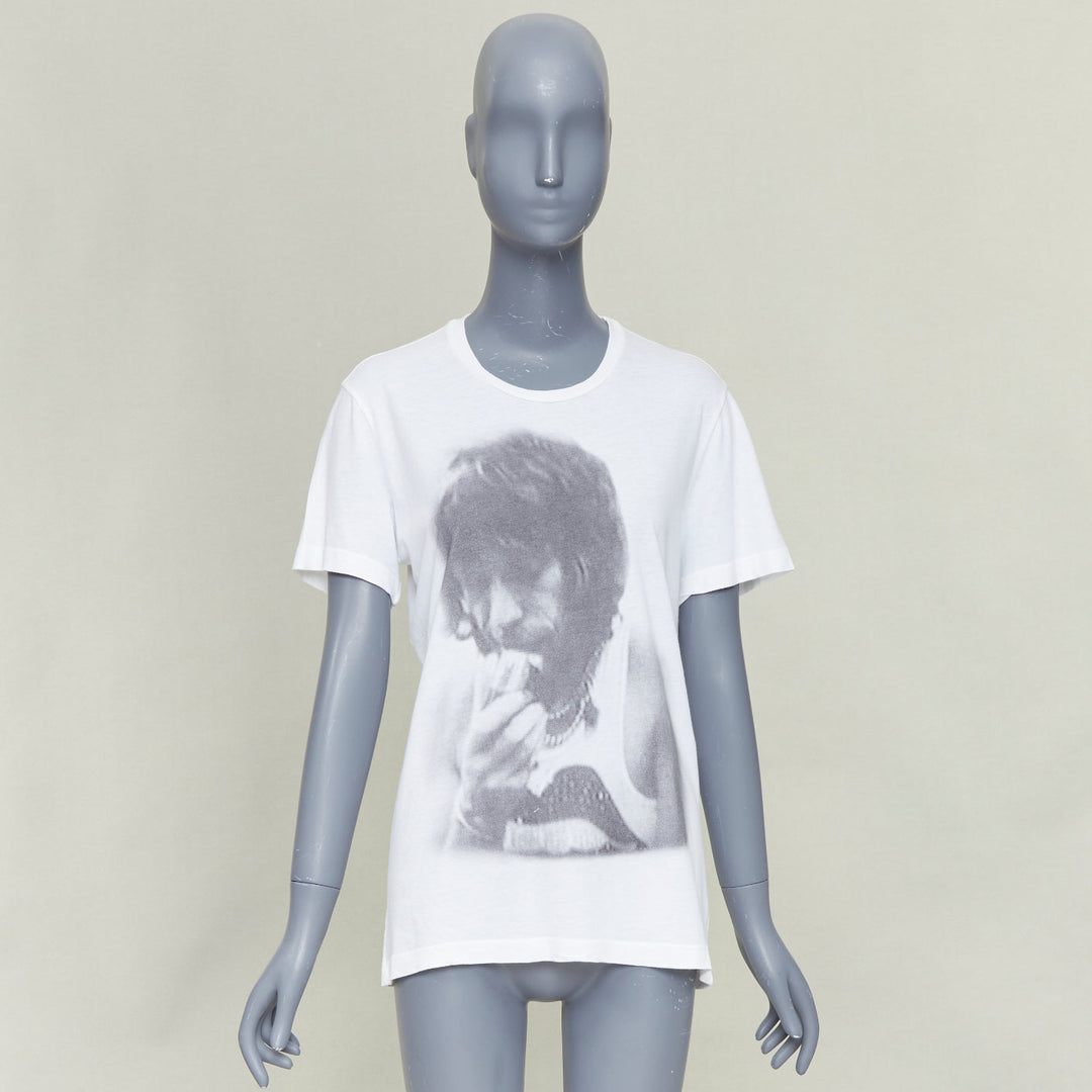 CHROME HEARTS THE ROLLING STONES  in Exile Keith Richards portrait print t-shirt