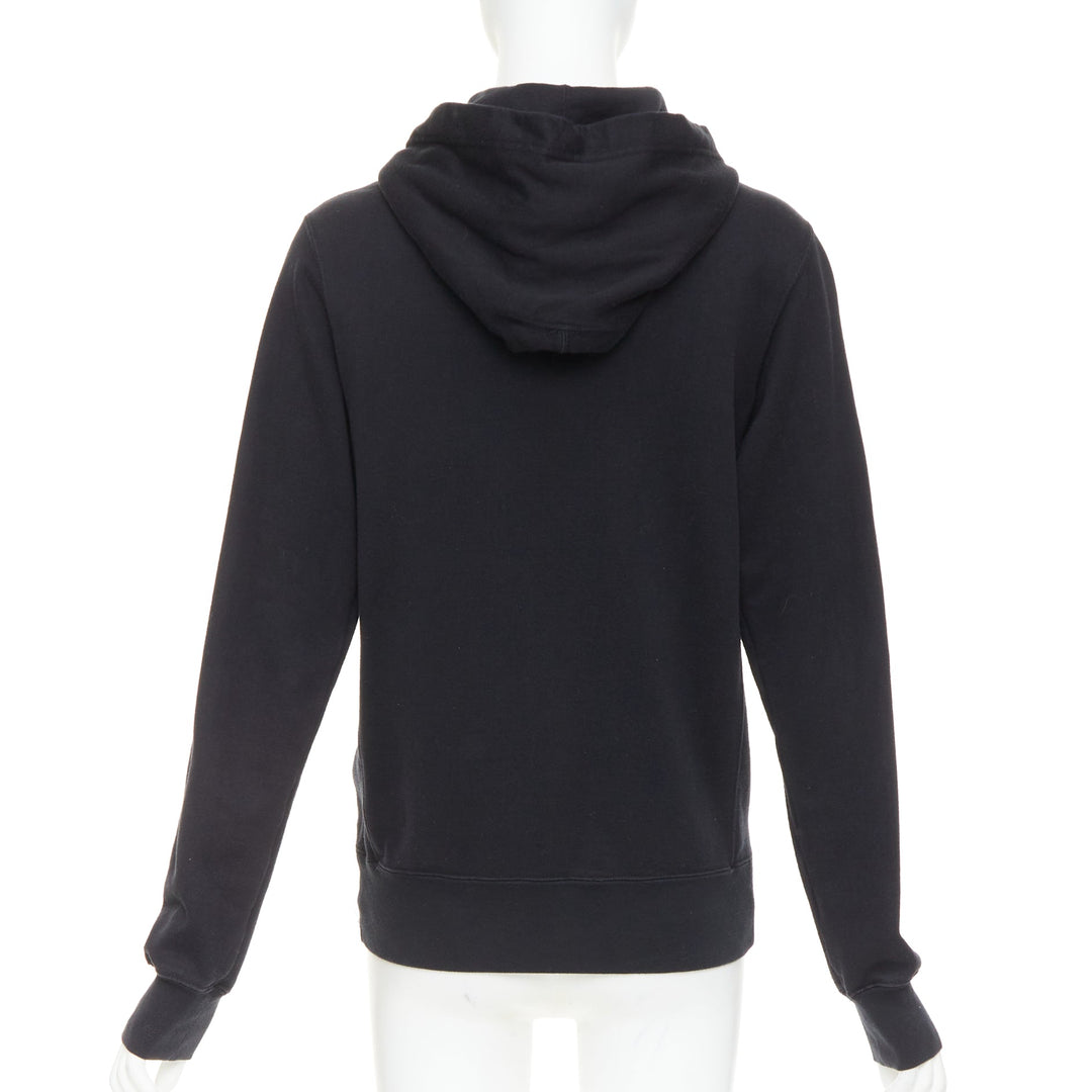 MASTERMIND JAPAN black cotton beige needlepoint embroidered skull hoodie JP3 L