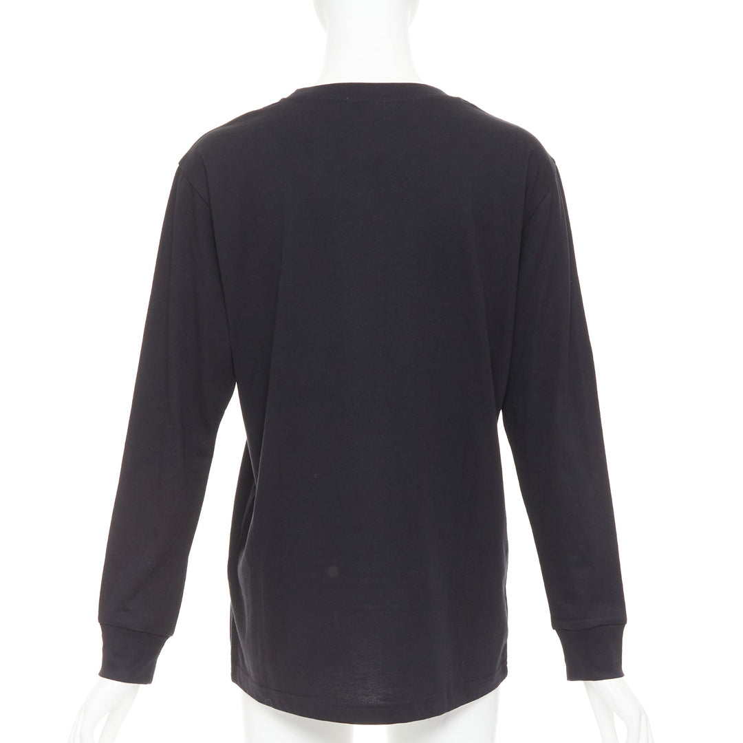 SARA SHAKEEL X BROWNS black cotton The Last Supper crystal dusted top S