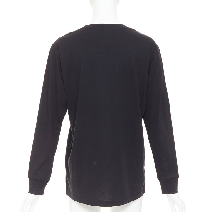 SARA SHAKEEL X BROWNS black cotton The Last Supper crystal dusted top S