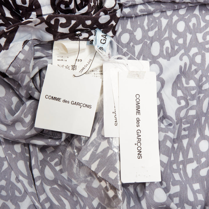 COMME DES GARCONS 2018 multidimensional graffiti knotted rope pinafore skirt S