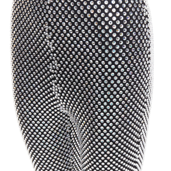 rare ALEXANDRE VAUTHIER COUTURE SS2021 Runway silver crystal scoop neck jumpsuit