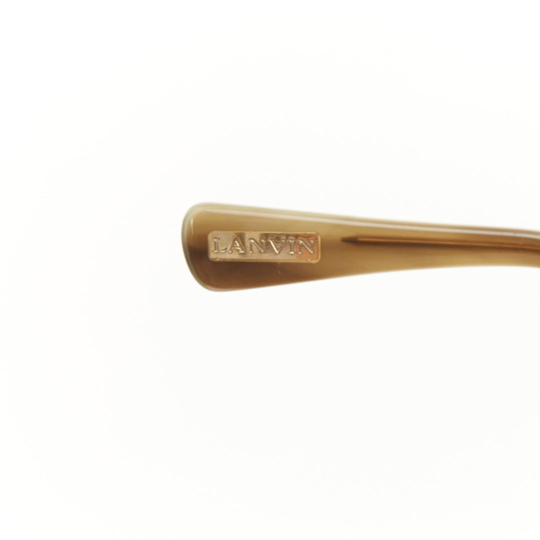 LANVIN 2012 SLN-505 print brushed metal hinge oversized butterfly sunglasses