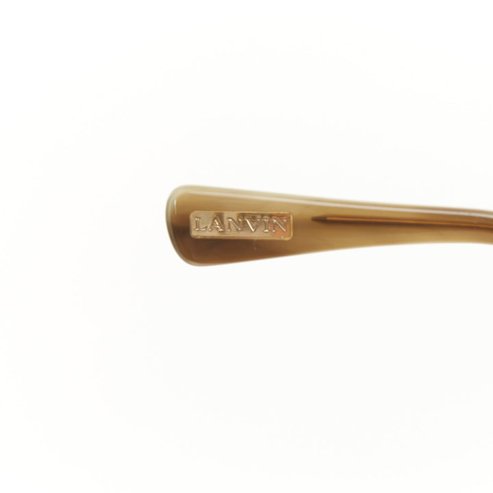 LANVIN 2012 SLN-505 print brushed metal hinge oversized butterfly sunglasses
