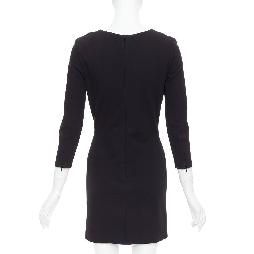 MATTHEW WILLIAMSON green black rectangular sequin embellished dress UK10 M