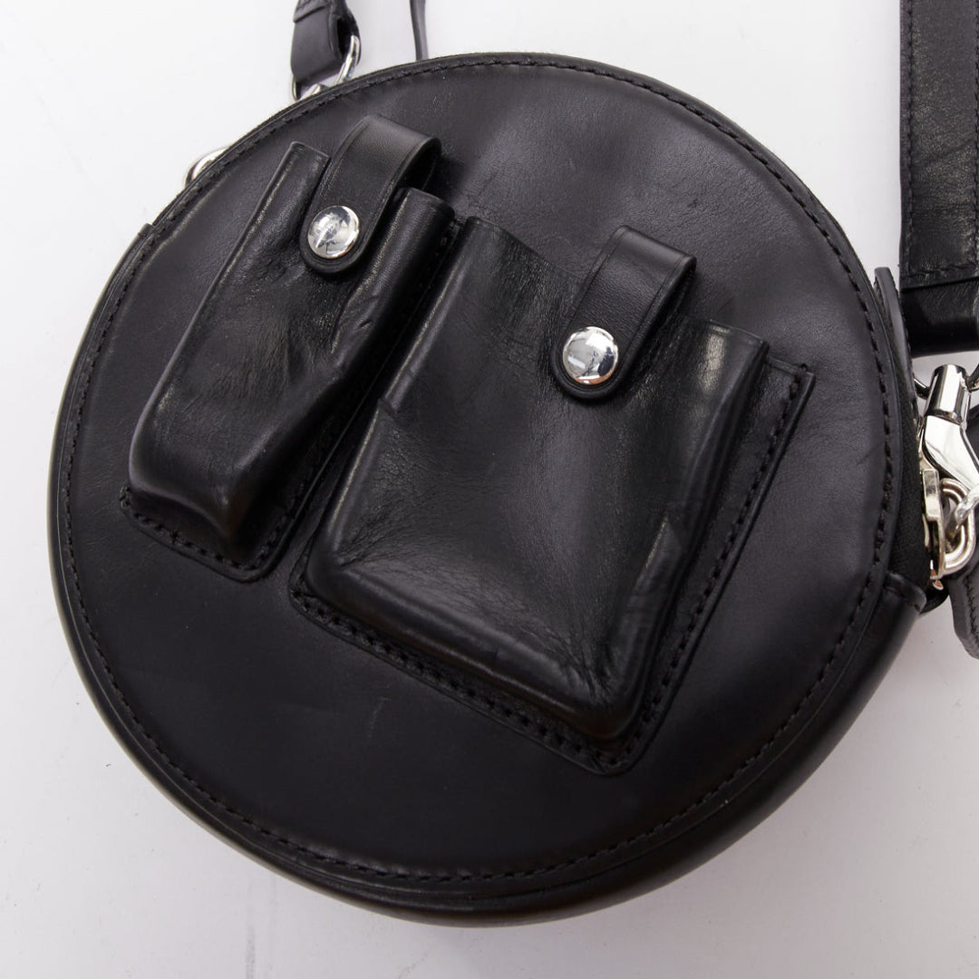 ALEXANDER WANG Runway Canteen black circle multi pocket crossbody bag