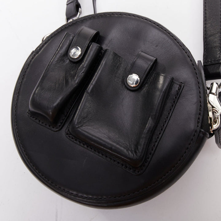 ALEXANDER WANG Runway Canteen black circle multi pocket crossbody bag