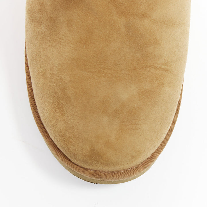 rare Y PROJECT UGG Glenn Martens 2018 Runway brown shearling thigh boots EU40
