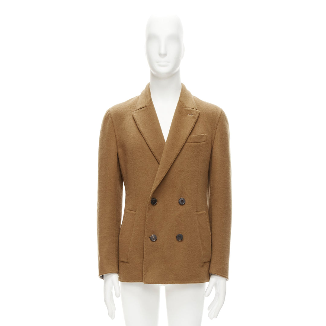 BERLUTI 100% cashmere double faced double breasted jacket IT50 L