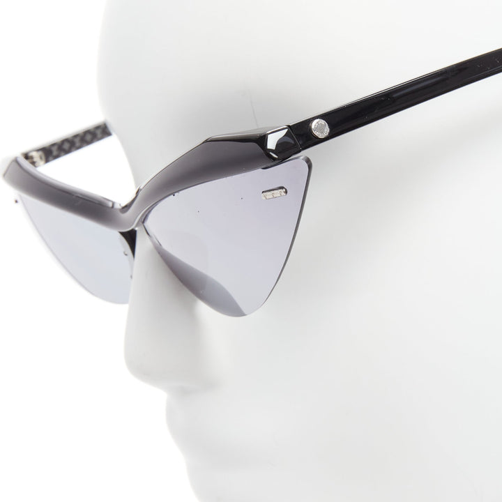 LOUIS VUITTON Z1011U For Your Eyes Only  silver cat eye sunglasses