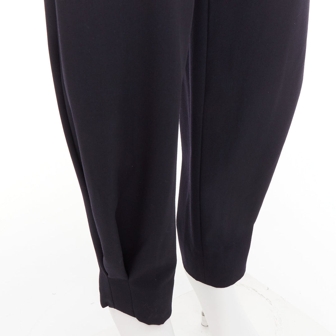 ALEXANDRE VAUTHIER COUTURE SS2025 Runway navy cuffed hem balloon harem pants