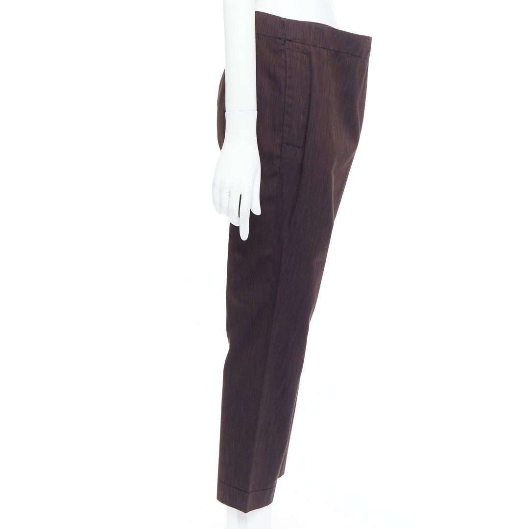 VIVIENNE WESTWOOD Anglomania brown asymmetric foldover harem pants IT40 S