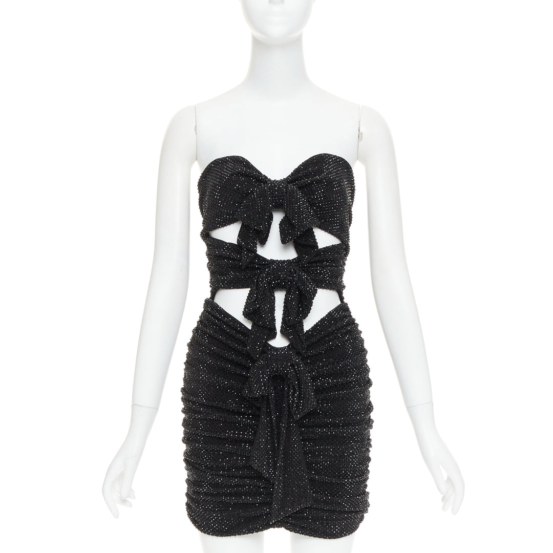 alexandre vauthier ruched mini dress Draped Jersey Cowl Neck Mini Dress