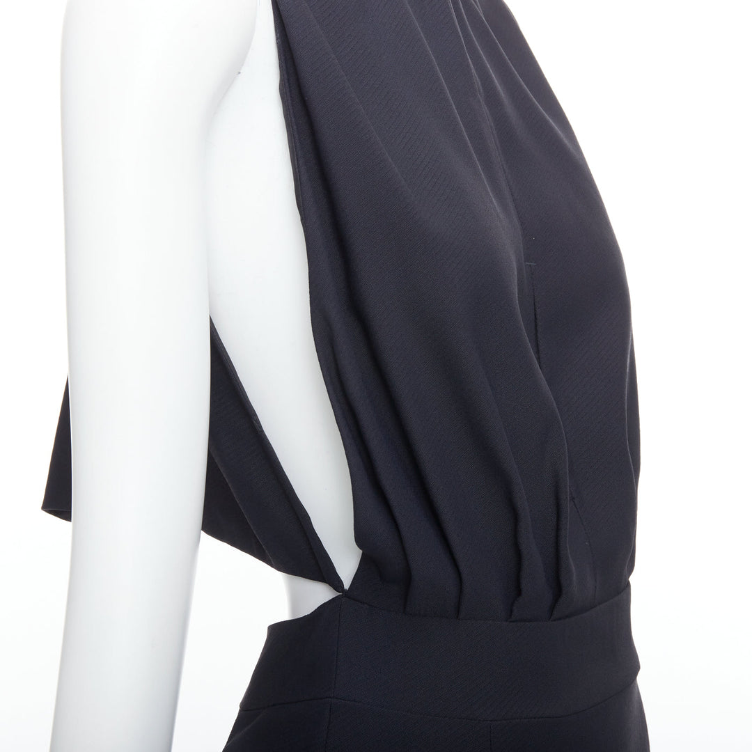 STELLA MCCARTNEY 2005 black backless cutout crew neck dress IT40 S