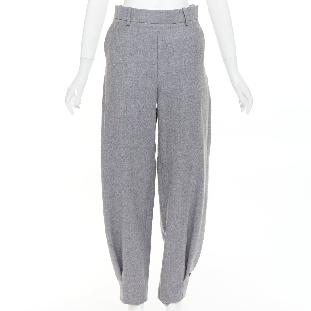 ALEXANDRE VAUTHIER COUTURE SS2025 Runway grey cuffed hem balloon harem pants