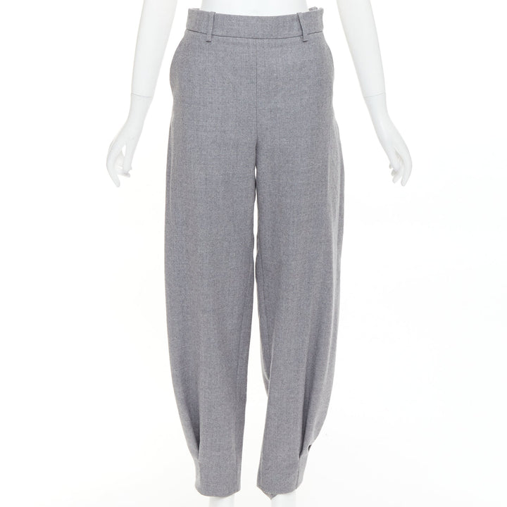 ALEXANDRE VAUTHIER COUTURE SS2025 Runway grey cuffed hem balloon harem pants