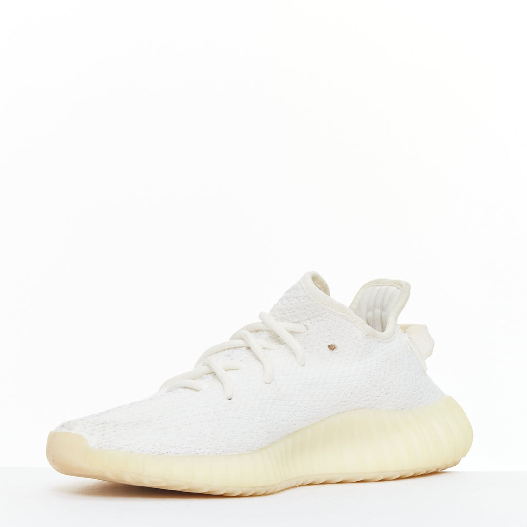 YEEZY ADIDAS Kanye West Boost 350 V2 white knit fabric dad sneakers EU40