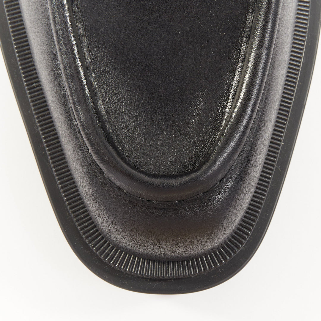 CHRISTIAN LOUBOUTIN Our Pabelito black smooth calf leather lug derby EU43 US10