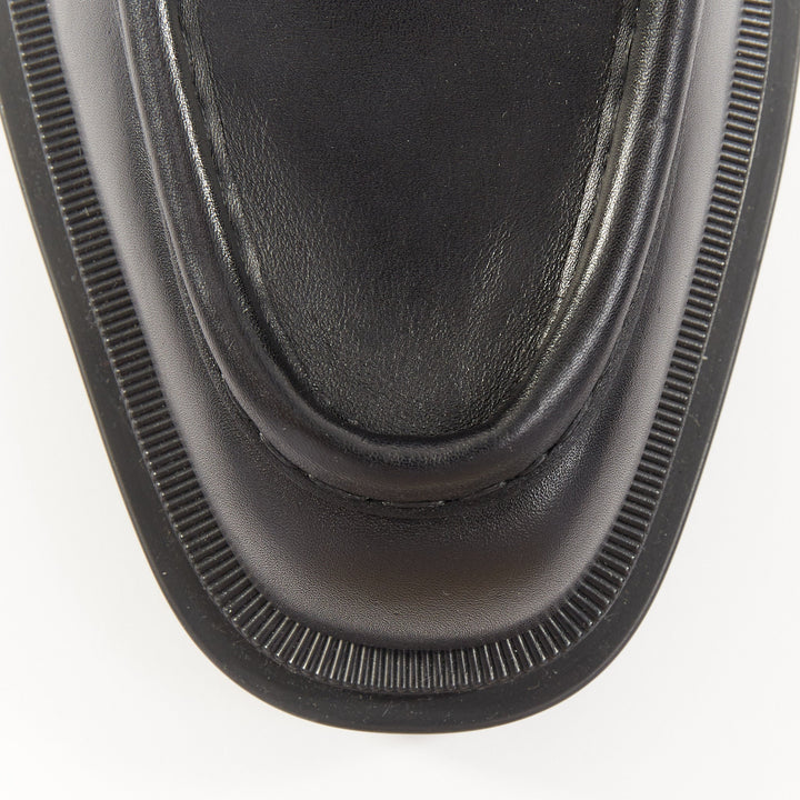 CHRISTIAN LOUBOUTIN Our Pabelito black smooth calf leather lug derby EU43 US10