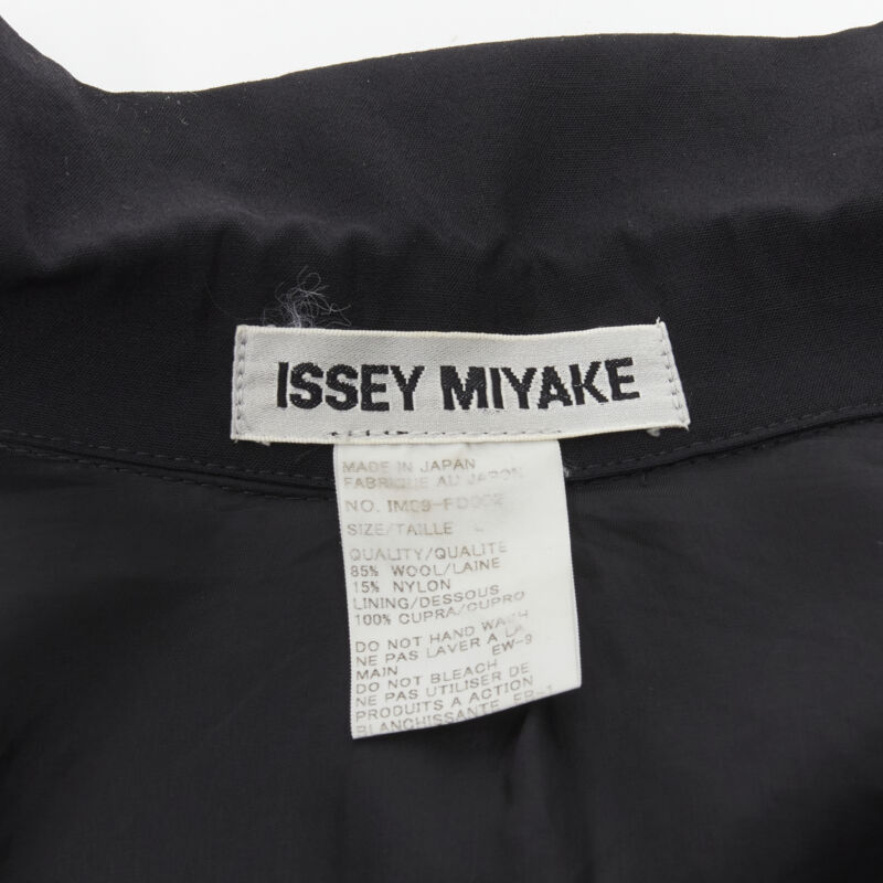 ISSEY MIYAKE lightweight wool nylon flap placket relaxed casual blazer L