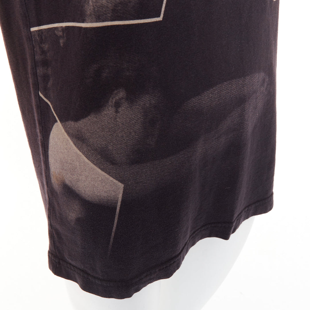 GIVENCHY 2011 Lane Crawford Madonna Graphic foil print cotton muscle tank top S